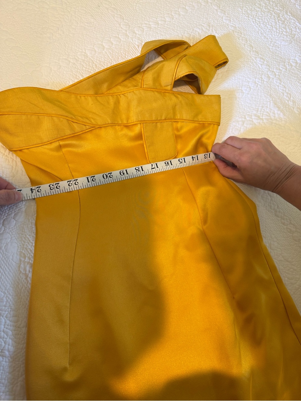 TODD OLHAM RARE SPRING 1998 YELLOW RUNWAY DRESS - Picture 5 of 6